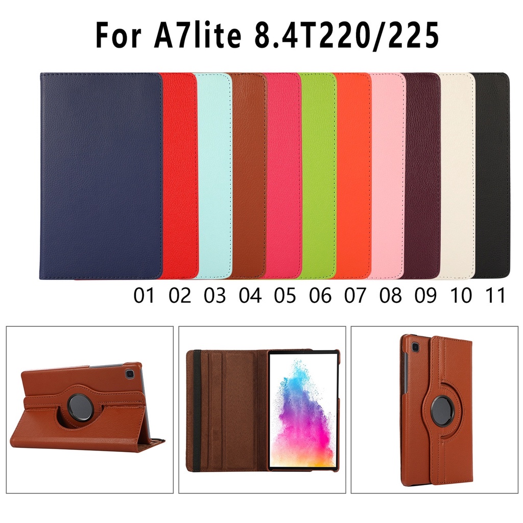 Bao Da Máy Tính Bảng Có Thể Xoay Cho Samsung Galaxy Tab A7 Lite 8.7 T220 T225 Samsung Tab A7 Sm-T220 Ốp