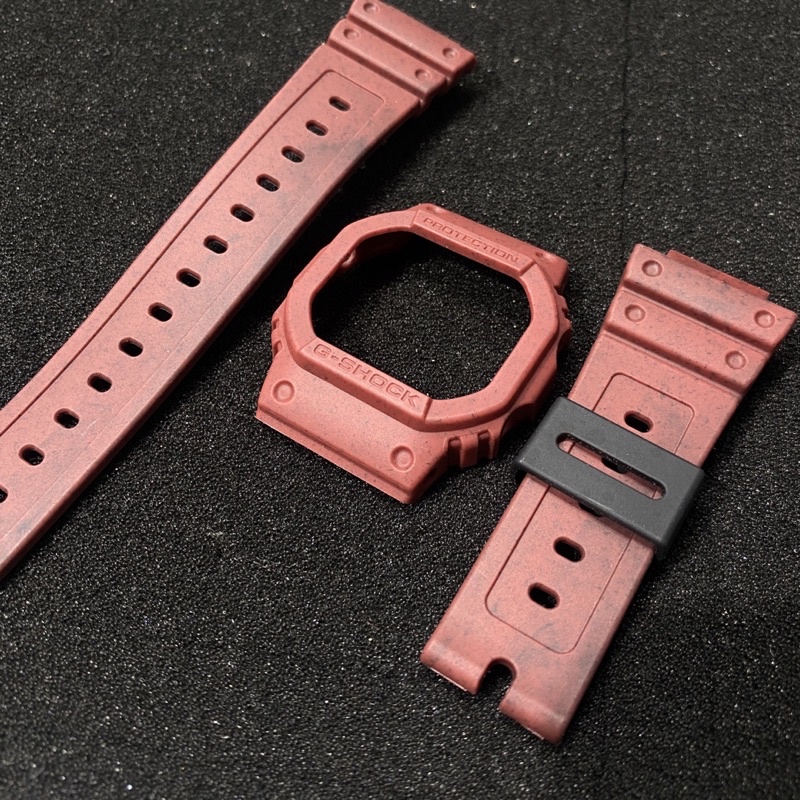 Set vỏ dây G-SHOCK mã DW-5600/GW-B5600 Màu đỏ rượu vang sậm Hàng REAL