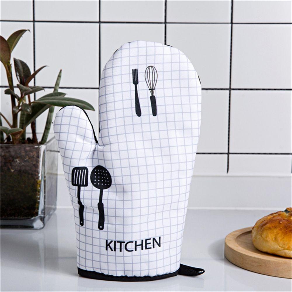 DORAW Set 2 Găng Tay Nấu Ăn Bằng Cotton Lanh Dày Dặn Tiện Dụng Cho Nhà Bếp
