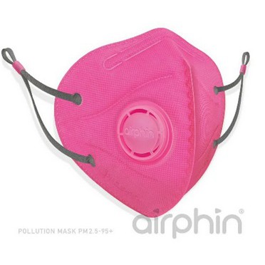 Khẩu trang hồng size L Airphin N95 có van người lớn