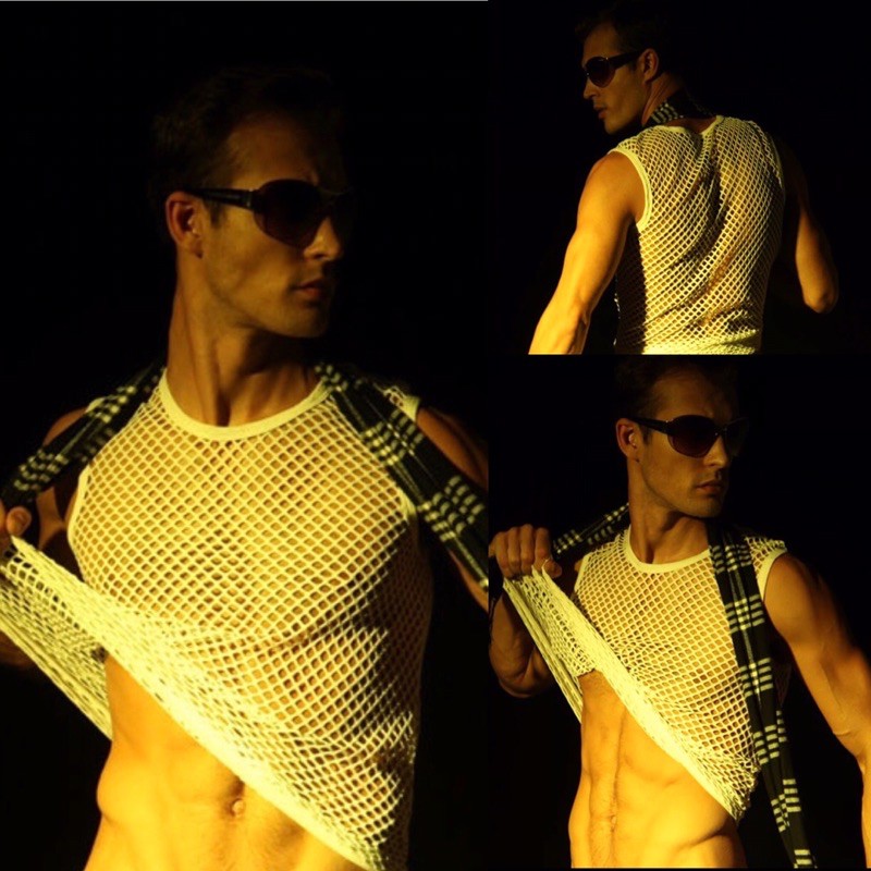 Áo ba lỗ lưới cho nam