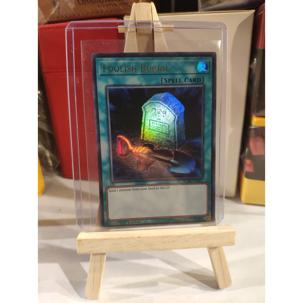 Lá bài thẻ bài Yugioh Foolish Burial  - Ultra Rare - Tặng bọc bài nhựa bảo quản