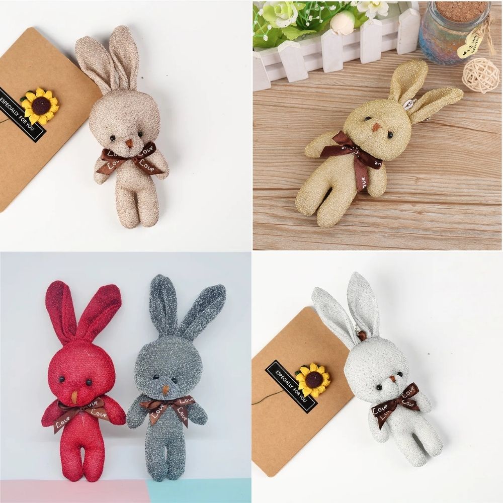 Búp bê hình thỏ xinh xắn thích hợp treo trang trí túi xách