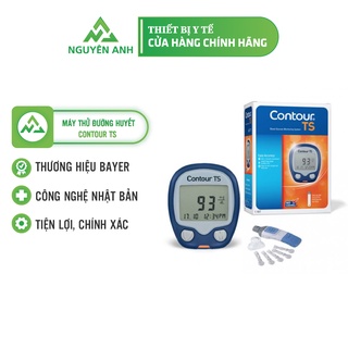 Máy đo đường huyết Contour TS - Tặng kèm hộp 25 test và 10 kim chích máu - Y Tế Nguyên Anh