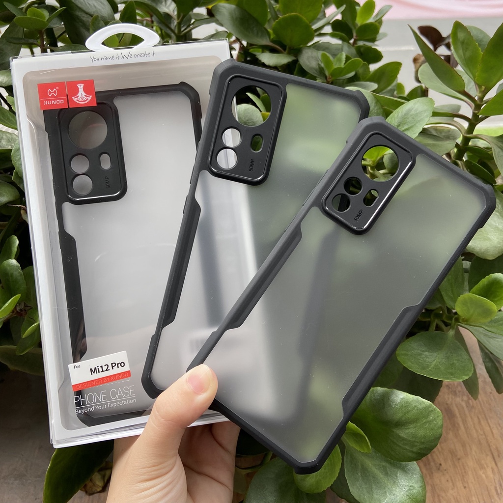 Ốp lưng XUNDD Xiaomi Mi 12/ 12X/ 12S/ Mi 12 Pro/ 12S Pro - Mặt lưng nhám, Viền TPU, Chống sốc