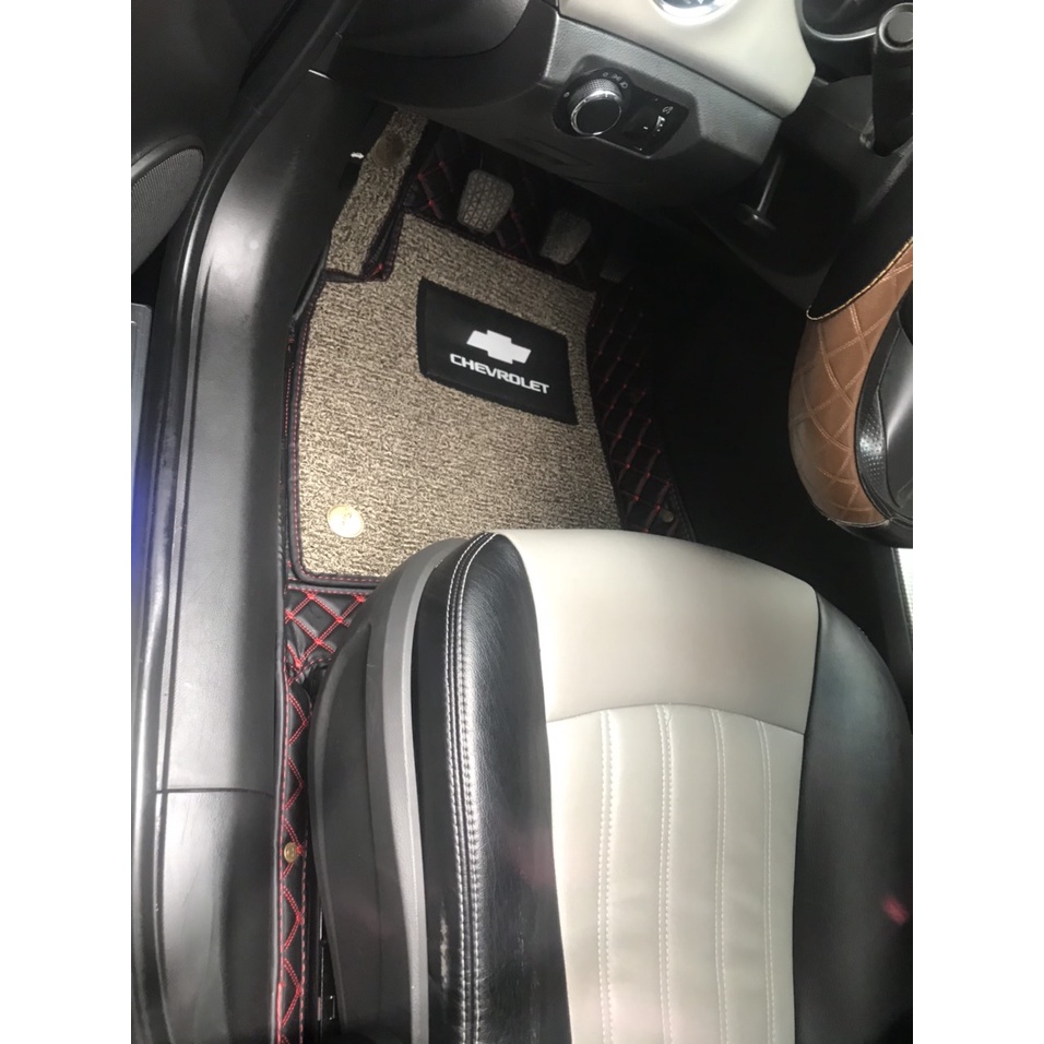 Thảm lót sàn ô tô 6D Chevrolet Spark chống nước, không mùi, phủ kín 90% sàn xe