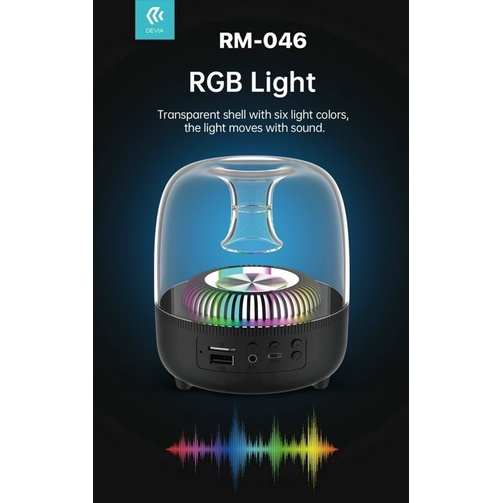 Loa Bluetooth DEVIA EM-046 pha lê thông minh tuyệt đẹp