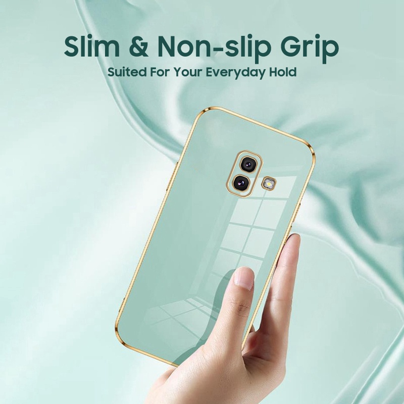 Ốp Điện Thoại Mềm Mạ Màu Cho Samsung Galaxy J4 J6 Plus 2018 J7 Prime J610 J610G J610F J415 J415F J415G SM-G610 On Nxt On7 Prime