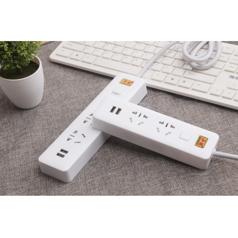 Ổ cắm điện 2 cổng USB 3 lỗ 3 chấu 2m2