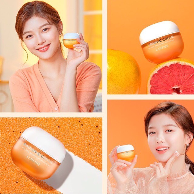 Kem mờ đốm nâu dưỡng trắng Da Laneige Radian vitamin C Cream