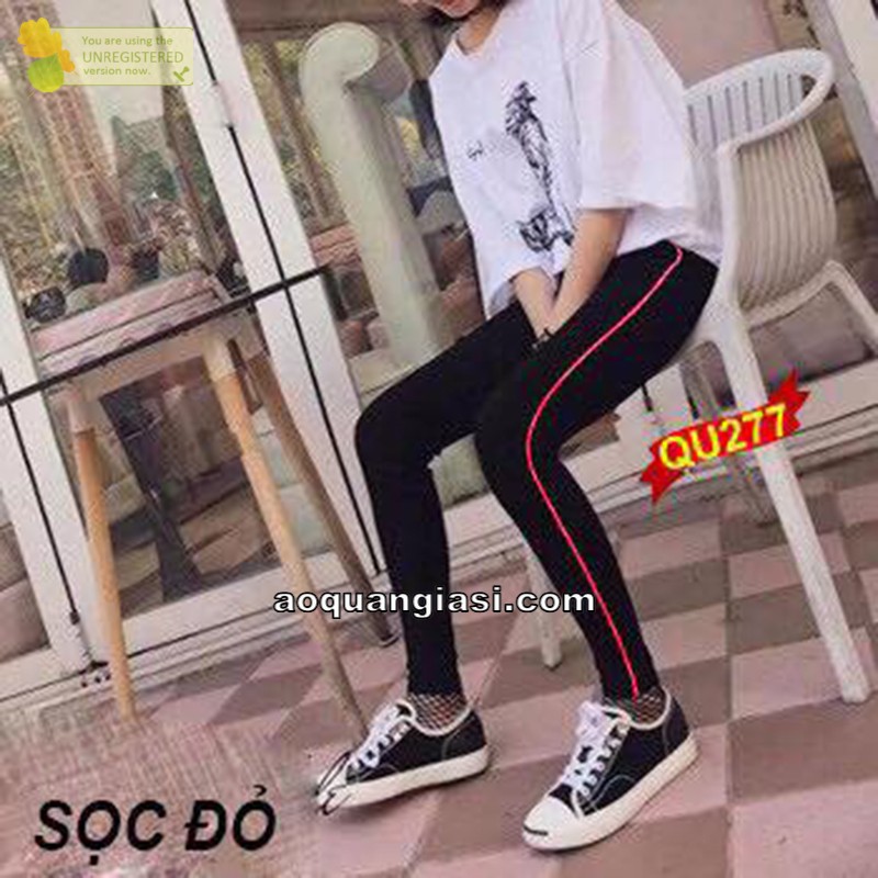 Quần legging sọc nhí đủ màu MT463