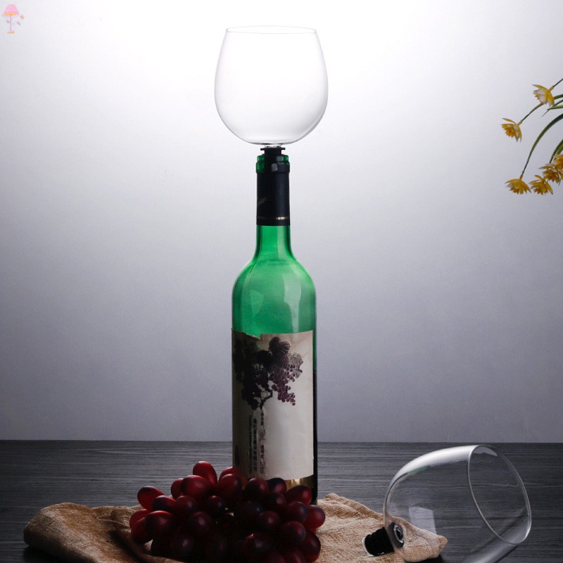LL Wine Glass Turns Your Bottle Into A Glass Transparent Portable for Home Party