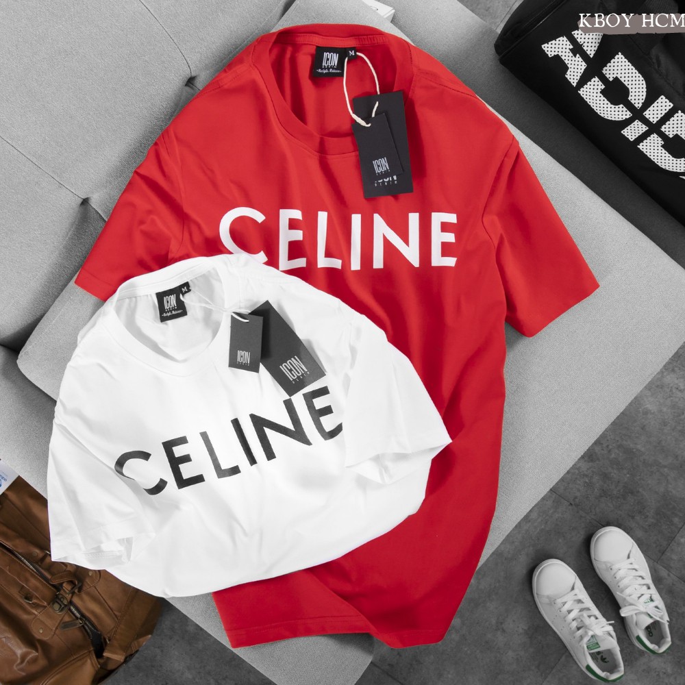 Áo thun phông Unisex nam nữ 2 màu Trắng Đỏ tay ngắn cổ tròn dáng ôm phối cực cá tính - V109