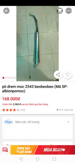 Pô xe may dream 2543 móc hoặc êm beobeobeo