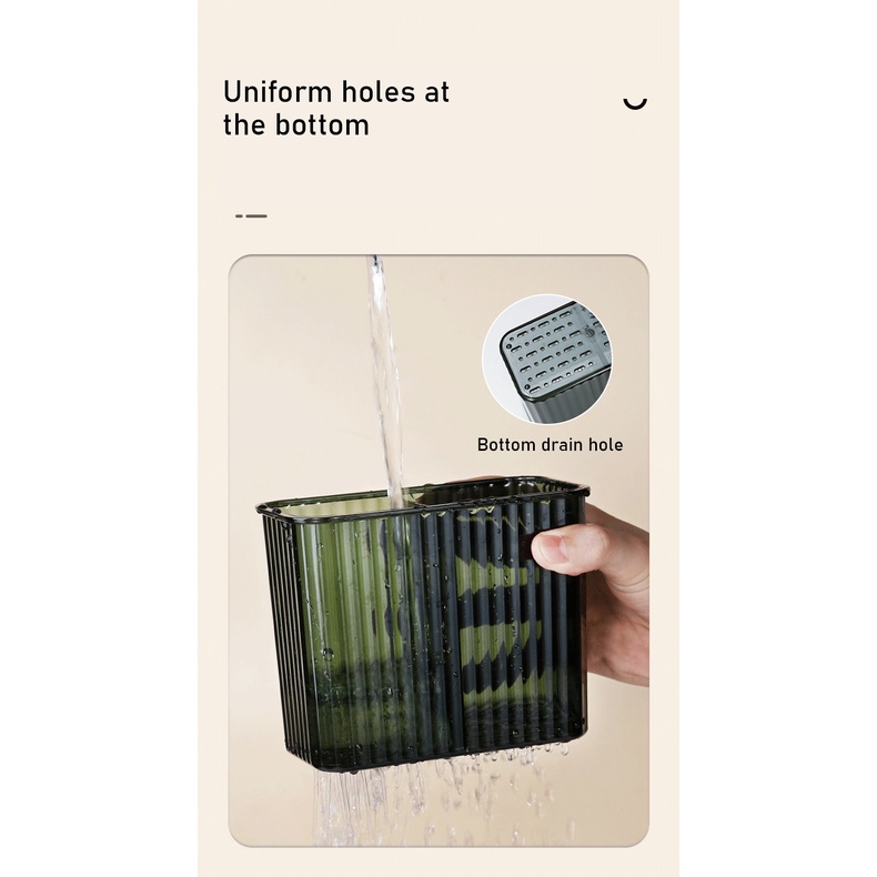 Giá Đỡ Đôi Đũa / Dao / Muỗng / Nĩa Không Đục Lỗ Dành Cho Nhà Bếp