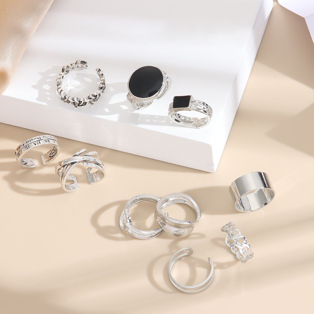 Set nhẫn phong cách vintage Hàn Quốc thời trang cá tính