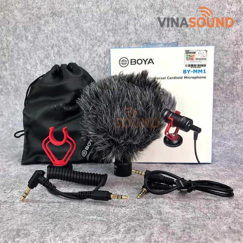 Boya BY-MM1 - Mic thu âm cho điện thoại, máy ảnh chuyên nghiệp chính hãng
