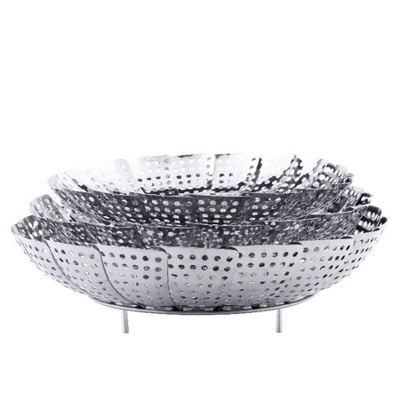 Vỉ Hấp Bằng Thép Không Gỉ 430 Có Thể Gấp Gọn Tiện Dụng