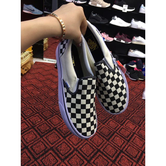 Giày sneaker old skool lười caro (,video kèm ảnh thật ) | BigBuy360 - bigbuy360.vn