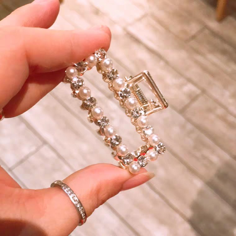 Set 3 Kẹp Tóc Nữ Đính Đá Ngọc Trai Nhân Tạo Hàng Hot