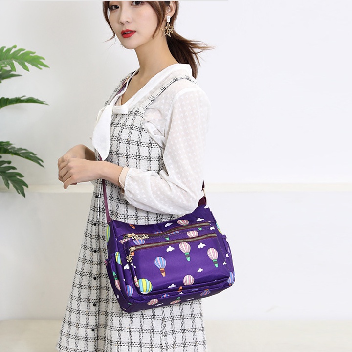 Túi đeo chéo nữ chống thấm nước size chống nước, chống xước cao cấp size 24cm TUI-05