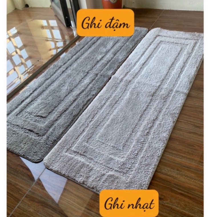 [ HÀNG CHUẨN ] Thảm chùi chân 1 màu hàng Cao Cấp thấm hút cực tốt - kt/ 40x120