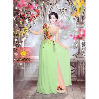 Vải Áo Dài Tằm Ý, Lụa Nhật  DAD595