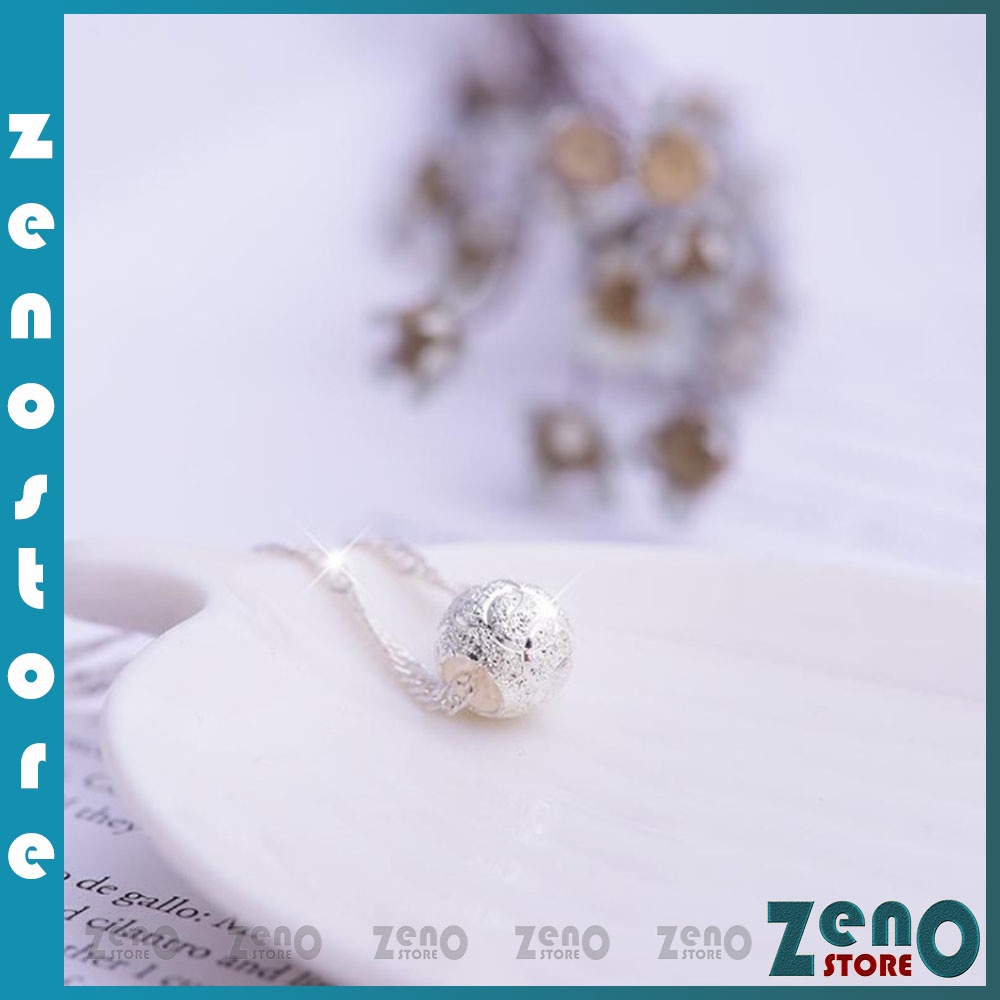 Vòng cổ ZenO hạt Transit (full box) DC03, dây chuyền hợp kim bạc phong cách Hàn Quốc