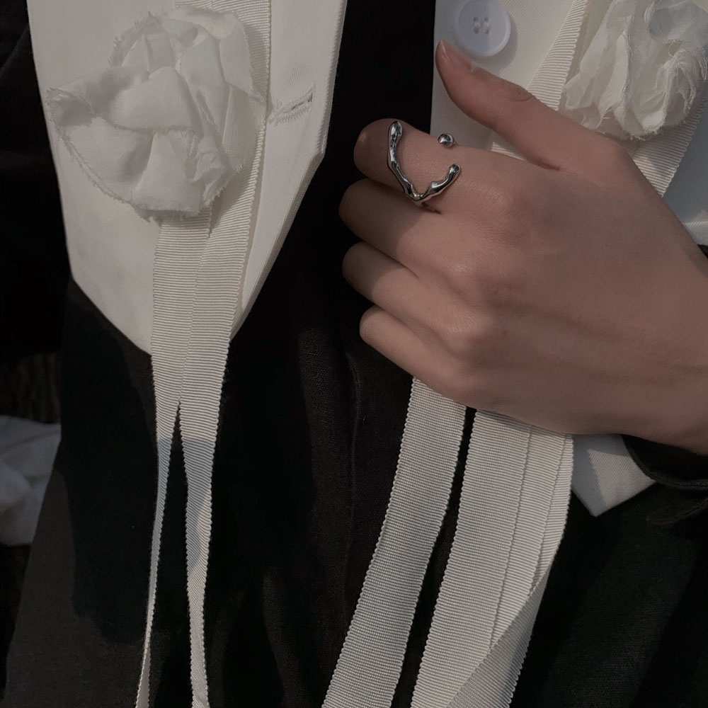 Nhẫn hở thiết kế đơn giản thời trang có thể điều chỉnh 2LIFE