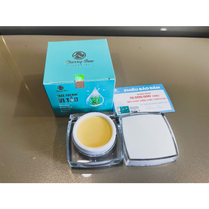 Kem dưỡng trắng da, se khít lỗ chân lông, giảm thâm nám tàn nhang FACE CREAM VI TẢO CRD phiên bản mini