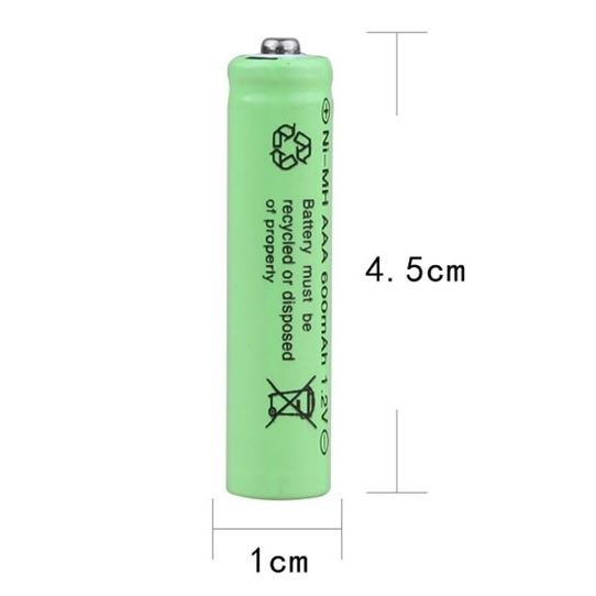 Pin sạc Ni-Cd AAA 1.2V 600mAh