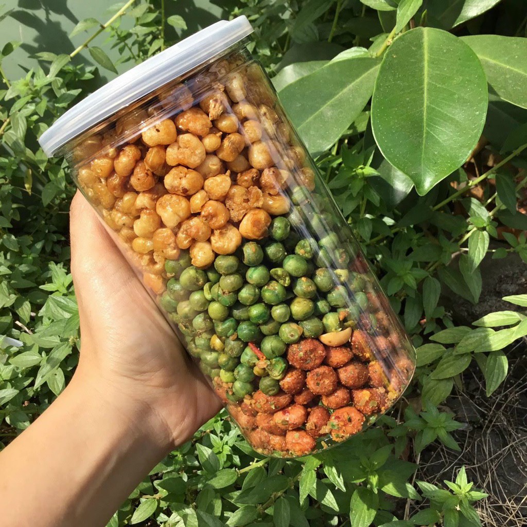 Đậu Hà Lan - Đậu Phộng - Bắp Mix - Hũ Pet 400gr - ĂN VẶT DUHO