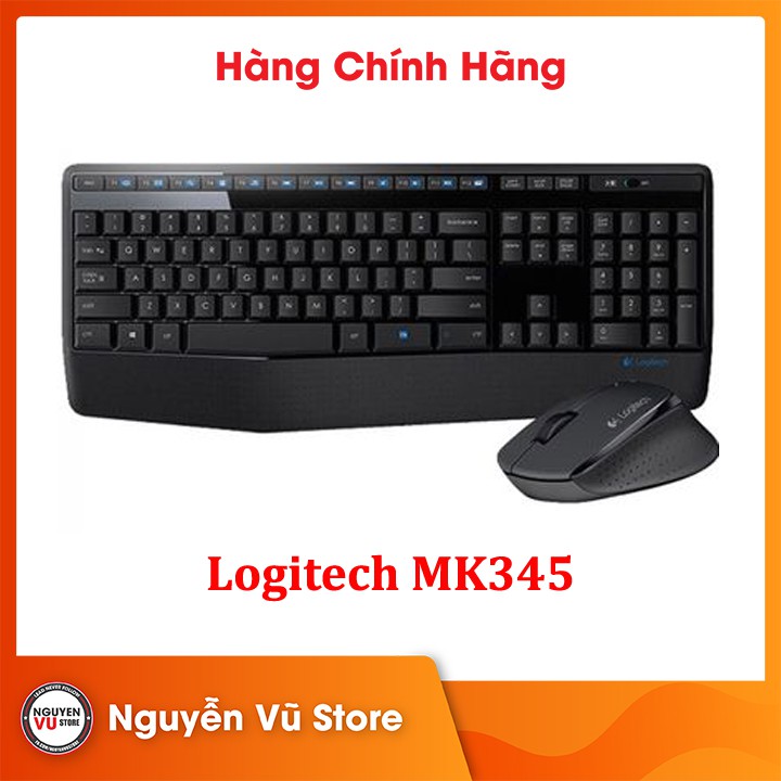 [Mã SKAMA06 giảm 8% đơn 250k]Bộ bàn phím và chuột không dây Logitech MK345 - Hàng chính Hãng