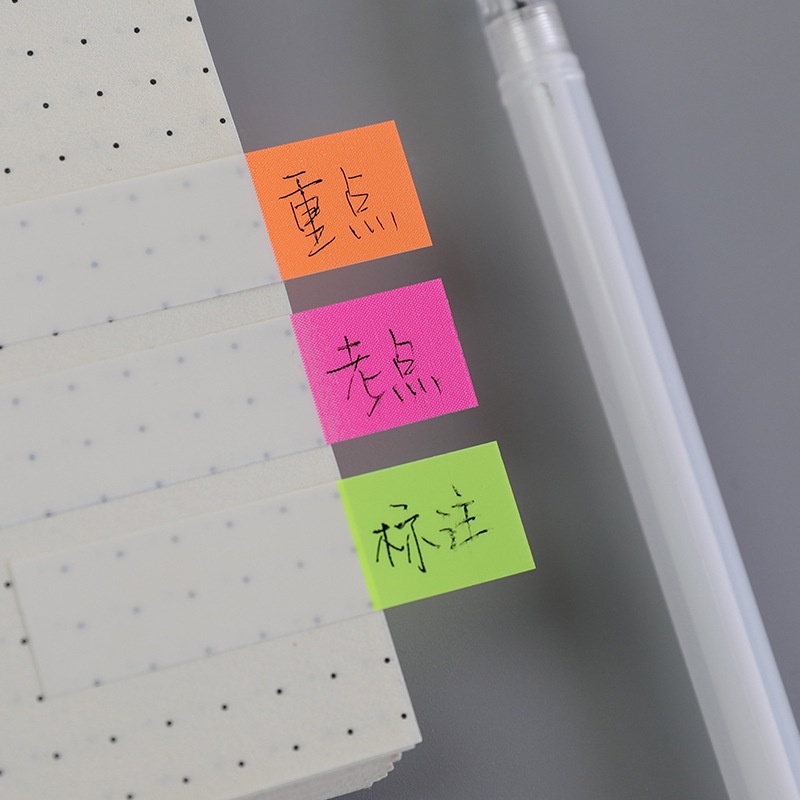 Giấy Note Trong Suốt Màu Dạ Quang Sáng Tạo