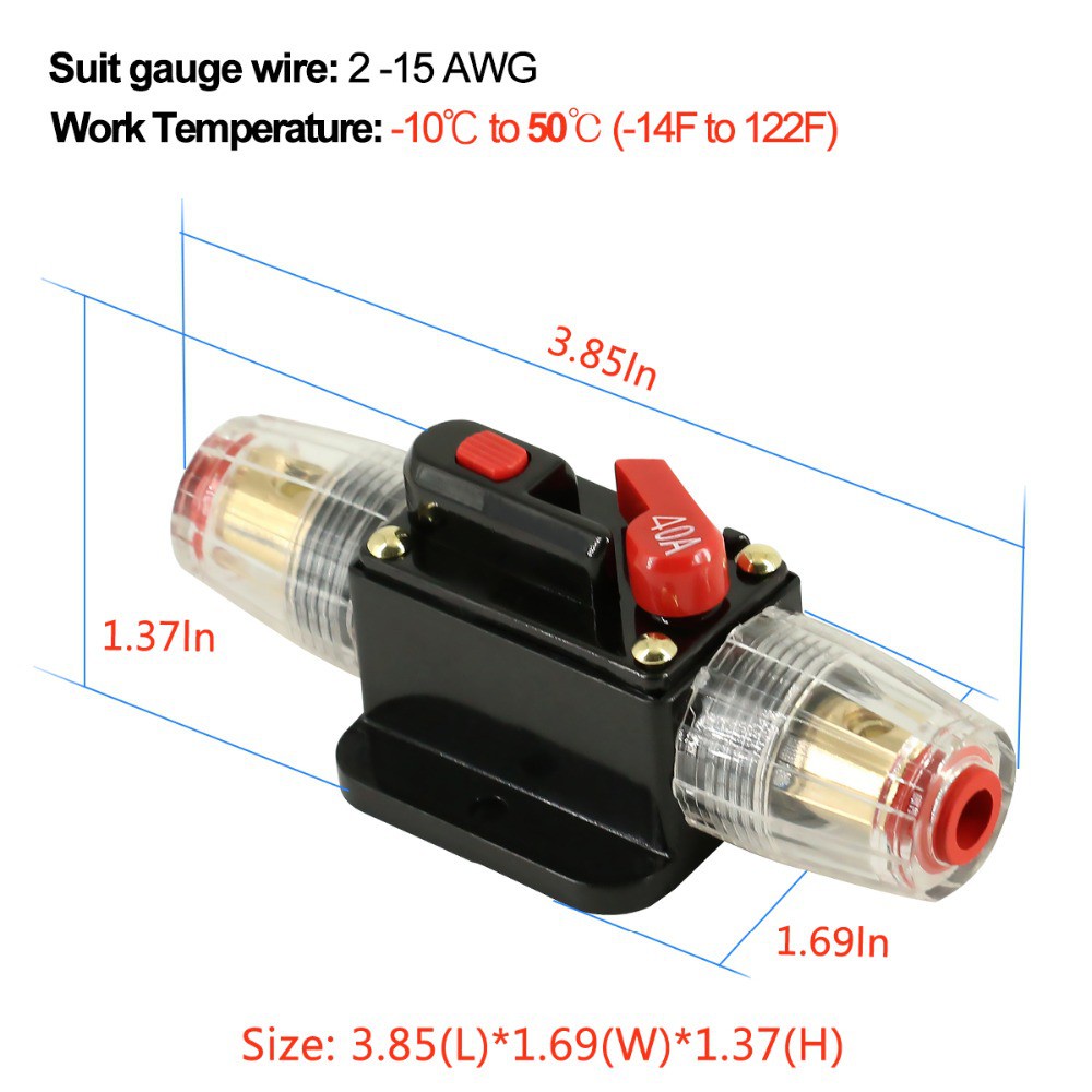 Cầu Dao Dc 20A-100A Hệ Thống Năng Lượng Mặt Trời 12V 24V