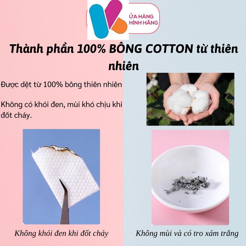 Khăn lau mặt dùng 1 lần lau khô lau ướt , khăn giấy cotton lau mặt khô dùng 1 lần