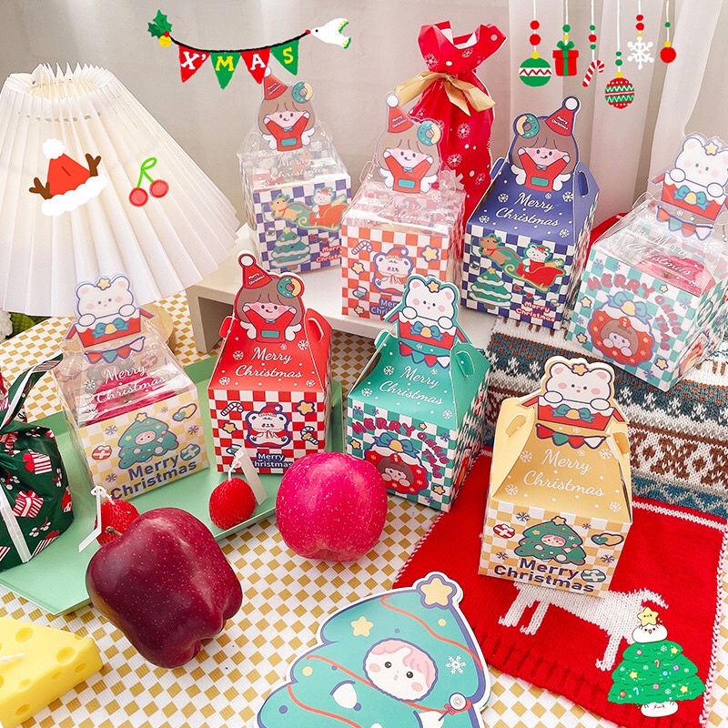 Hộp đựng quà giáng sinh NOEL nhỏ xinh nhiều mẫu dễ thương Cute Shop