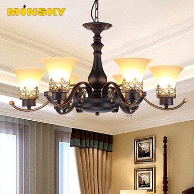 Đèn chùm MONSKY HUNTER trang trí độc đáo loại 8 tay 8 bóng