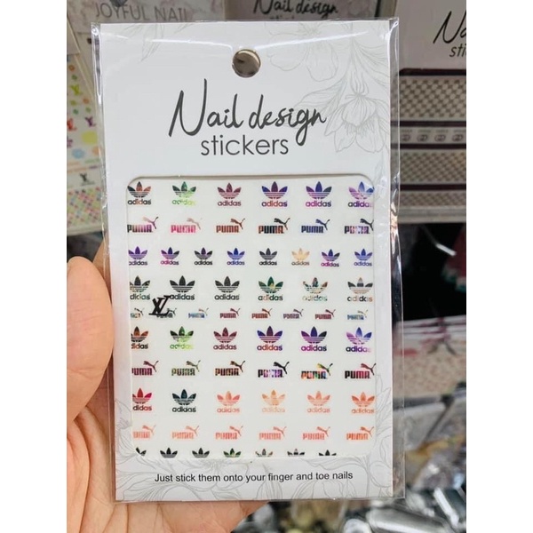sticker thương hiệu - dán móng cực xinh