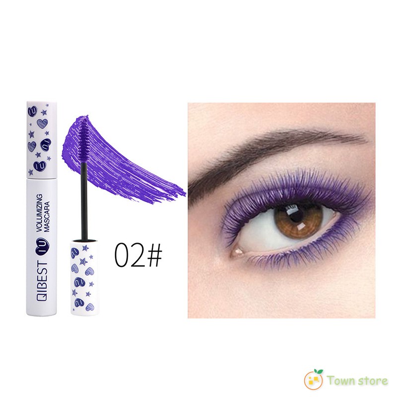 Màu Sắc (hàng Mới Về) Mascara Uốn Cong Làm Dài Lông Mi Không Nở Phong Cách Nhật Bản