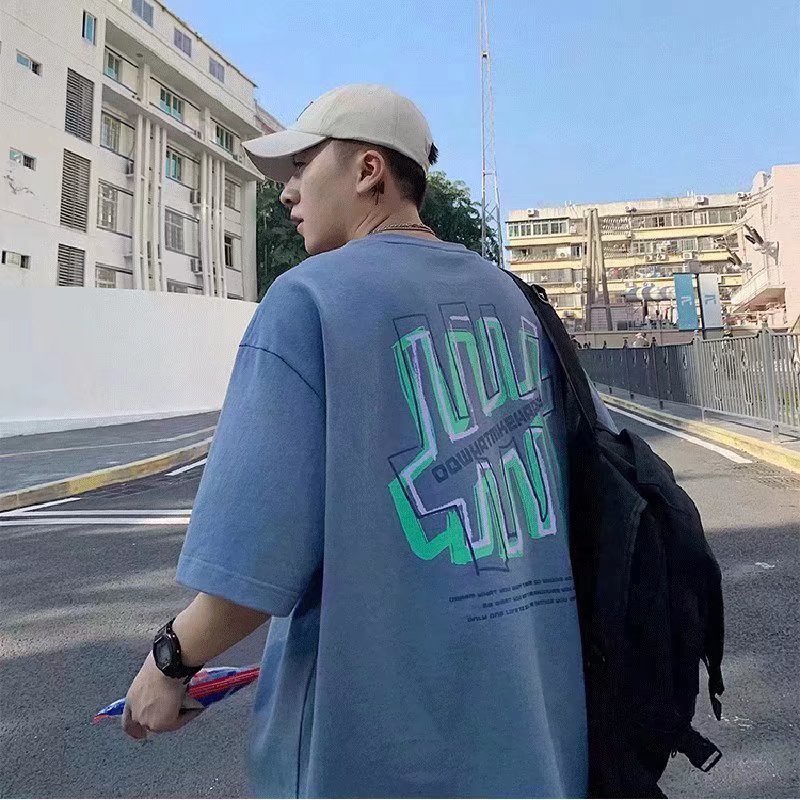 Áo Thun Tay Ngắn In Họa Tiết Hoạt Hình Phong Cách Hip Hop Thời Trang Mùa Hè Cho Nam (M-8XL)