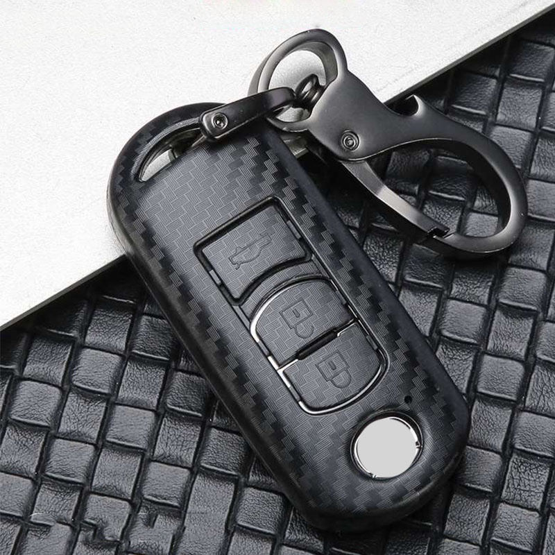 Vỏ Bọc Chìa Khóa Thông Minh Bằng Sợi carbon Cho Mazda CX-5 CX-7 CX-3 CX-9 MX Mazda3 mazda6 Phù Hợp Vỏ Bảo Vệ Chìa Khóa Xe Hơi Mazda cx-4cx-5cx-7cx-9cx-3 Atez 3 8 bao chìa khoá mazda 3 2017 bọc chìa khoá