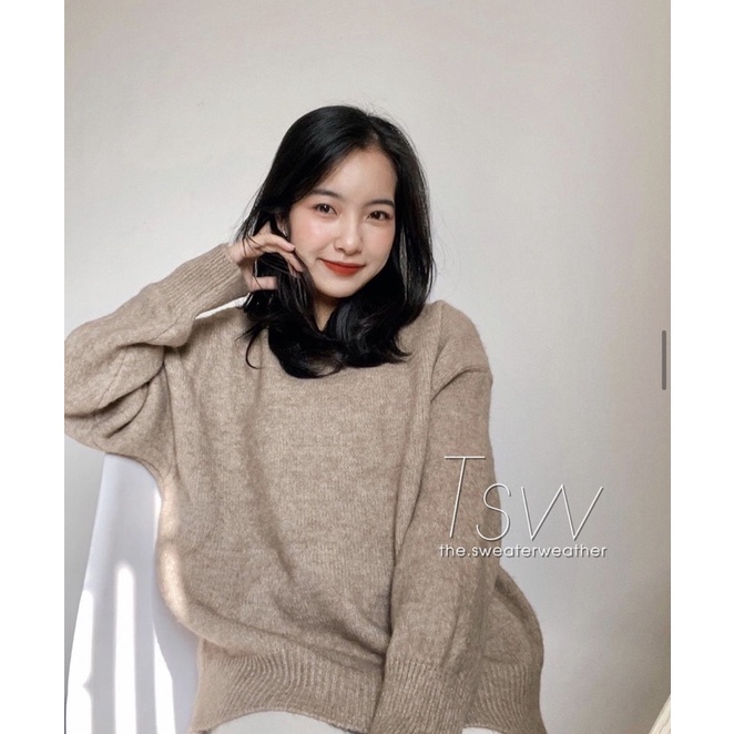 Áo len trơn basic cổ tròn 01 | BigBuy360 - bigbuy360.vn