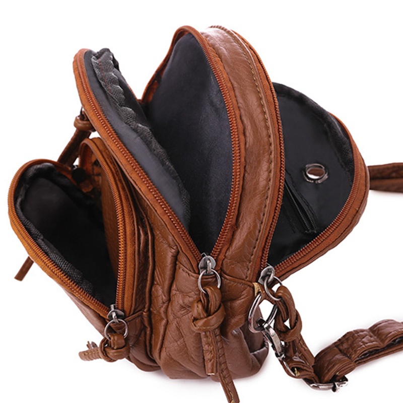 Túi Đeo Chéo Đựng Điện Thoại Phong Cách Retro Dành Cho Nữ