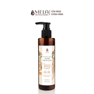  Sữa Rửa Mặt Nghệ Nhân Sâm MELA Giảm Mụn Sáng Da Dịu Nhẹ hỗ trợ Giảm Thâm 200ml 