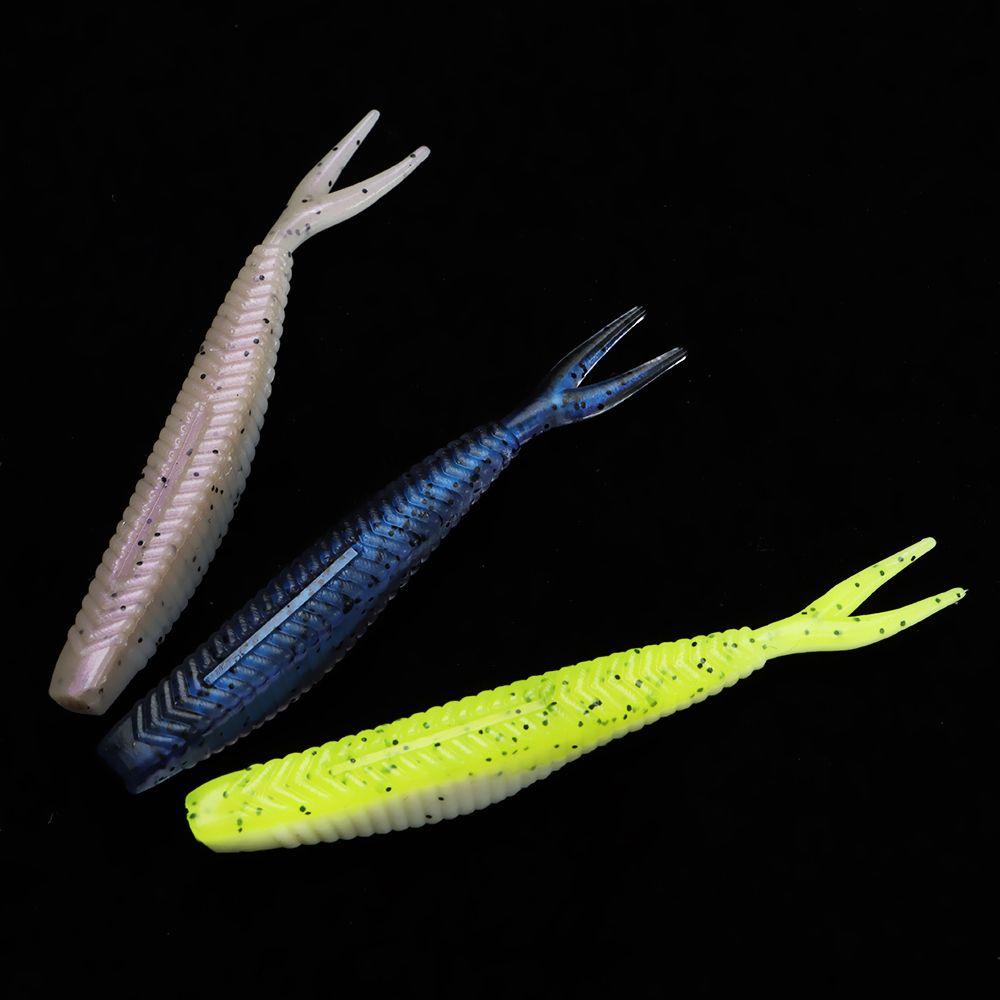 MUVAKO Bộ 20 Mồi Câu Cá Hình Giun Màu Sắc Linh Hoạt