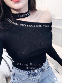 Áo trễ vai choker dành cho nữ