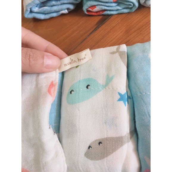 Sét 3 khăn sữa sợi tre Muslin tree