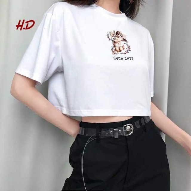 [FREESHIP ĐƠN TỪ 50K] Áo croptop Such Cute ngắn tay HDA0619