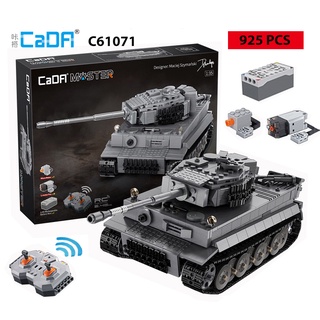  Đồ Chơi Lắp Ráp Kiểu Lego Xe Tăng TIGER TANK ARMY C61071 Điều Khiển Từ Xa RC Với 925 Mảnh Ghép 